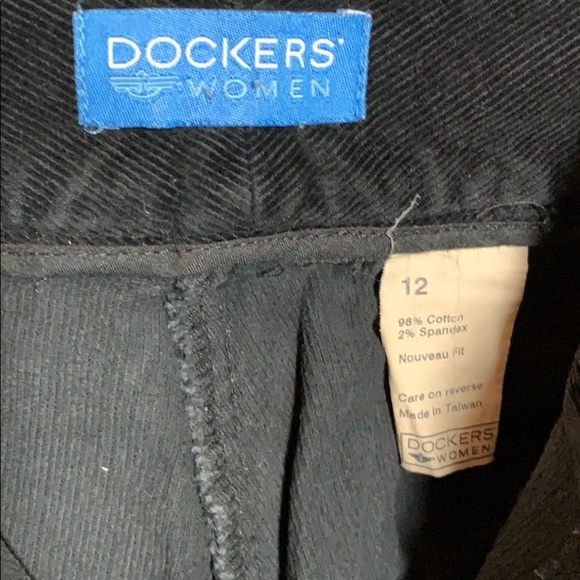 Women’s Dockers corduroy black size 12 - Picture 3 of 6